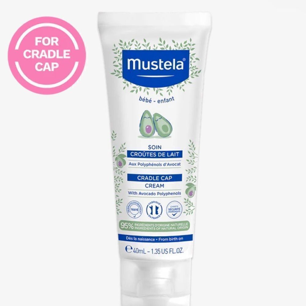 NIB New Mustela Cradle Cap Cream Babies/Newborns w/Avocado 1.35 oz